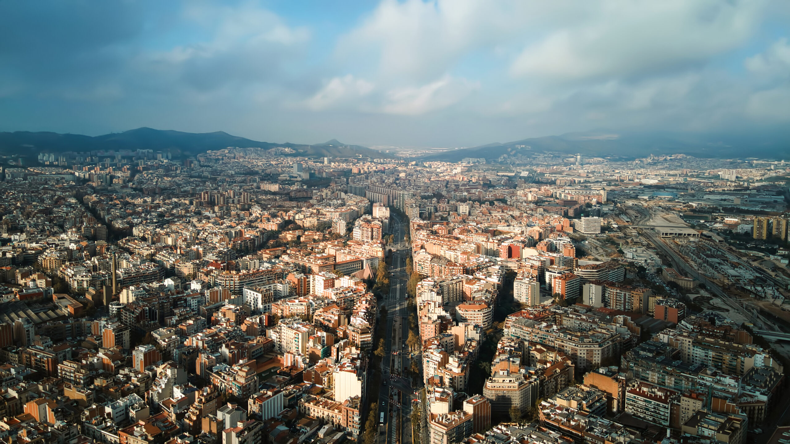 Vista aérea de una ciudad